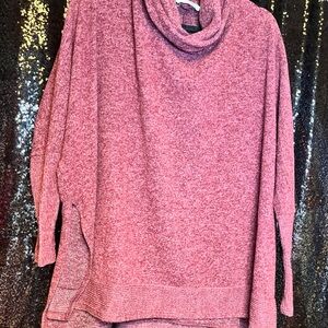Cozy Burgundy Cowl Neck Sweater